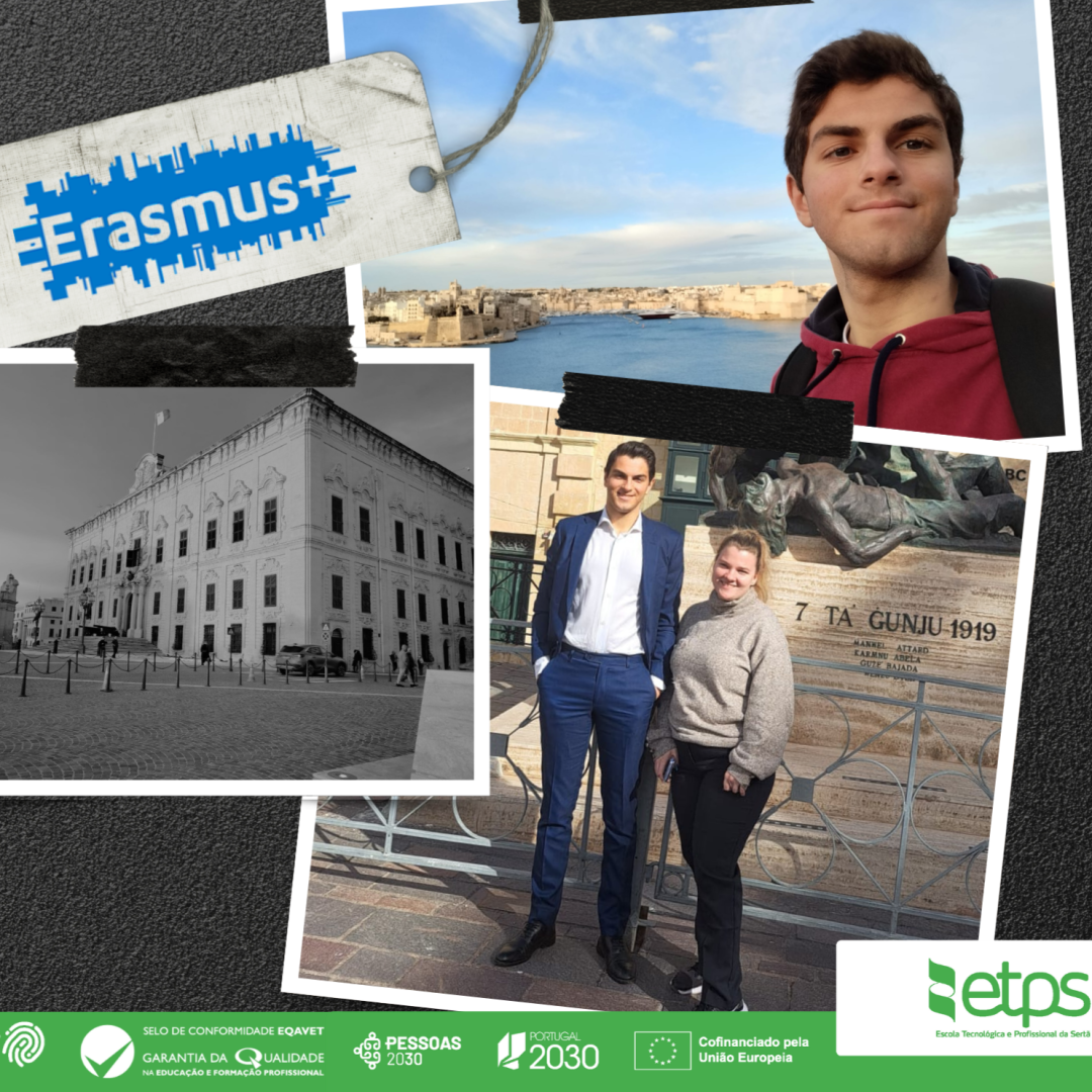 🌍💻Antigo aluno da ETPS em mobilidade Erasmus+ PRO em Malta💻🌍