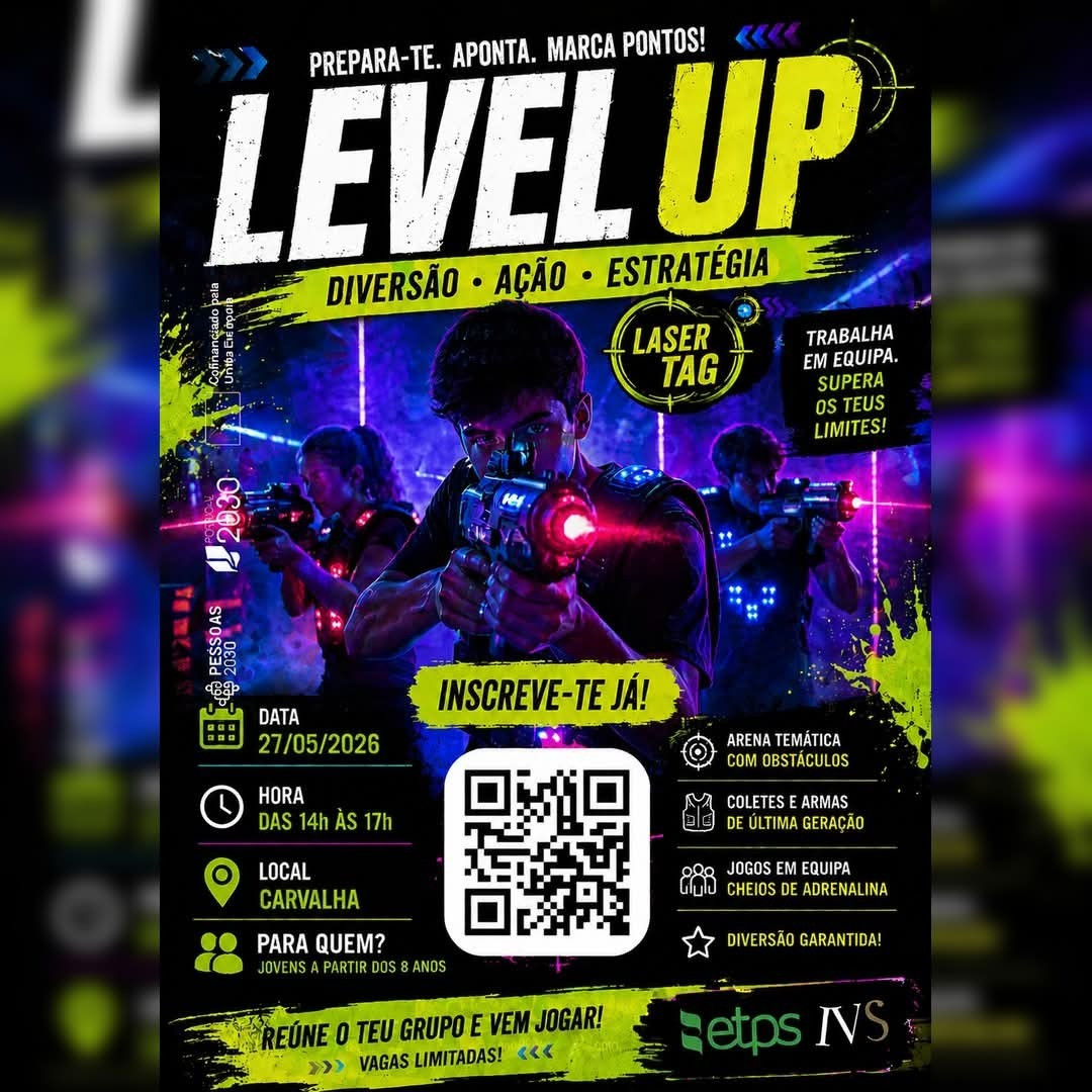 “Level Up” desafia todos os participantes a reunir o seu grupo e entrar nesta aventura cheia de ação!